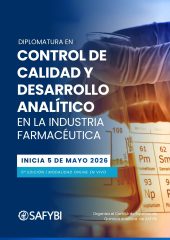 Diplomatura en Control de Calidad y Desarrollo Analítico en la Industria Farmacéutica
